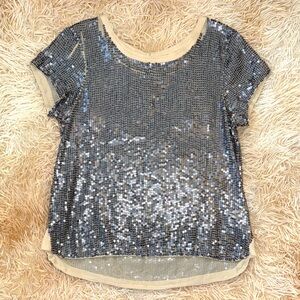 Carnation Lily Lily Rose Sequin Silver Blouse - 10